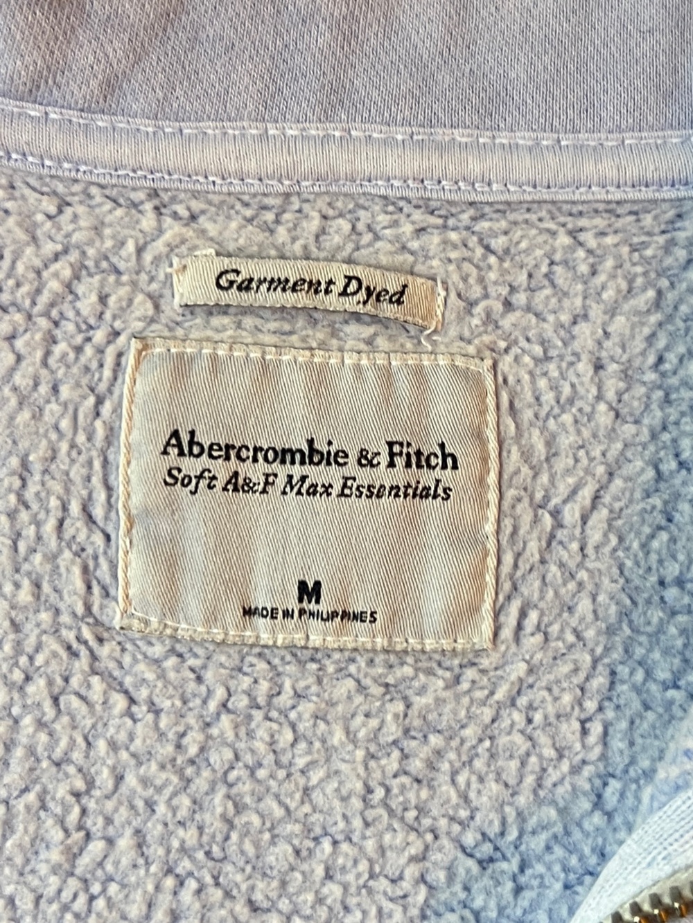 Abercrombie & Fitch Sunday Half Zip Sweatshirt Women’s M Sky Blue Pullover - Picture 13 of 14